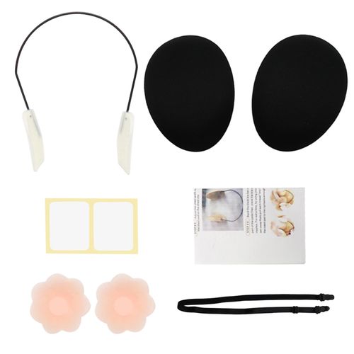 Generic Womens Deep Push-up Frontless Bra Kit Deep Plunge Bra Kit