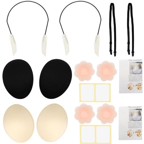 Bra Kit,womens Deep Push-up Frontless Bra Kit, Strapless Push Up