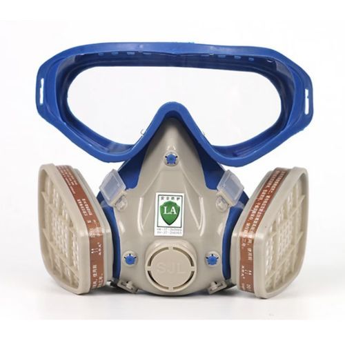 product_image_name-Generic-Reusable Multipurpose Chemicals Safety Mask+Filters+Gogggle-5