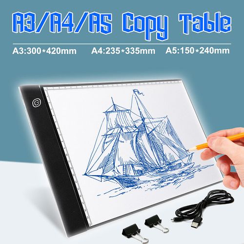 A4 LED drawing tablet art drawing board light box tracing table