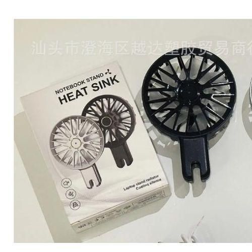 Generic Aluminum Alloy Foldable Laptop Stand And Cooler Fan - Black - image 2