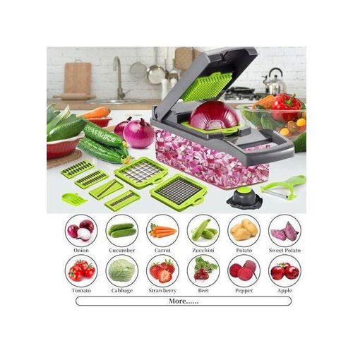 Generic 16 In 1  Multifunctional Fruit & Vegetable Chopper/Slicer