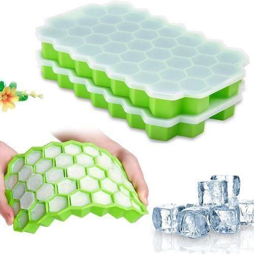Generic 1PC SILICONE POPSICLE MOLDS ICE LOLLY/ICE CUBE/BAR MAKER-Green
