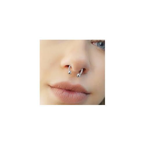 Circular barbell nose piercing discount