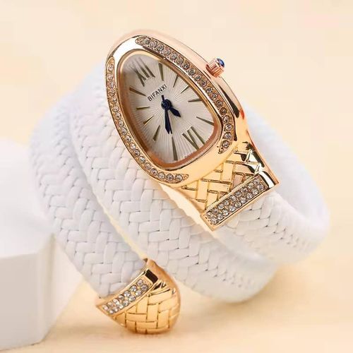 product_image_name-Gold & Silver-Sophisticated Snake Watch Ladies Bracelet Creative Quartz-3