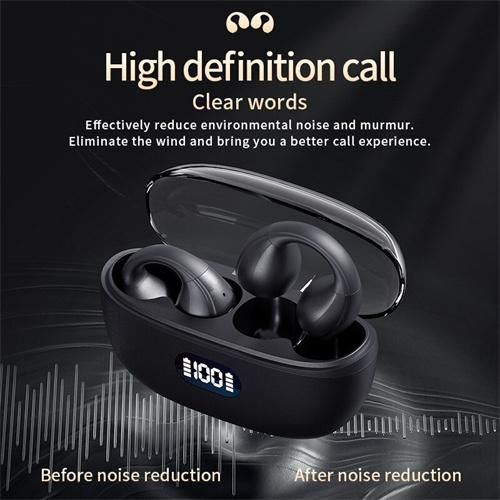 True Wireless Bone Conduction Headphones Bluetooth 5.3 Wireless Headset  Earbuds