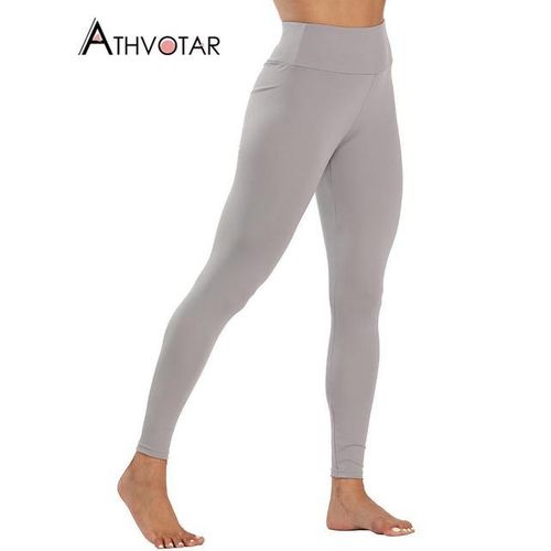 Slim Leggings Women Solid Color Fitness Workout Legging Elastic