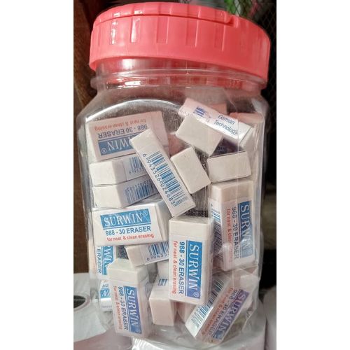 Generic 60 -Pencil Erasers For Artists & Students In Plastic Container