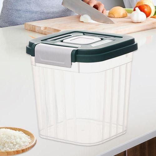 Generic Grain Container Multipurpose Dry Food Container Green 5kg ...