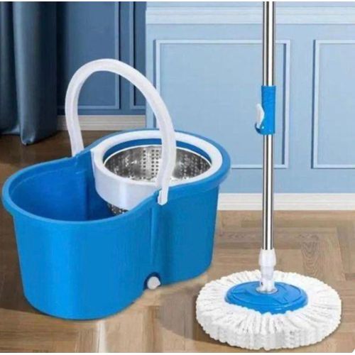 Generic Inner Stainless Self Spin 360 Degree Magic Mop With Bucket-Rotating Spin Mop