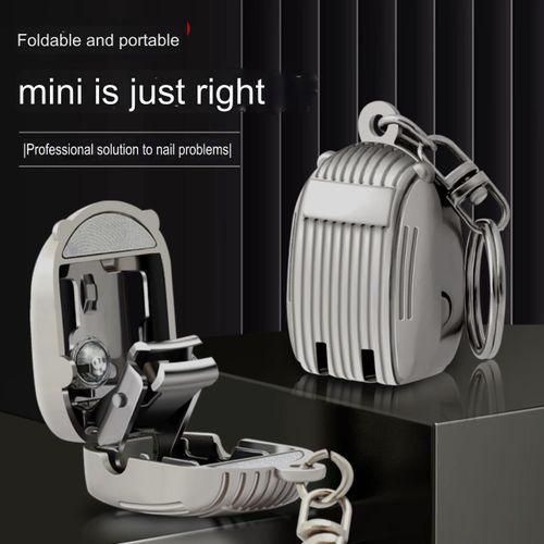 Generic Folding Mini Portable Nail Clipper with key holder style Stainless Steel