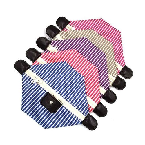 Fashion Stripe Cosmetics Purse Different Colours - image 2