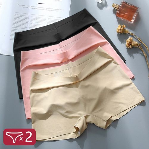 Ladies Boxer Pants Seamless Ice Silk Boxer Shorts Briefs