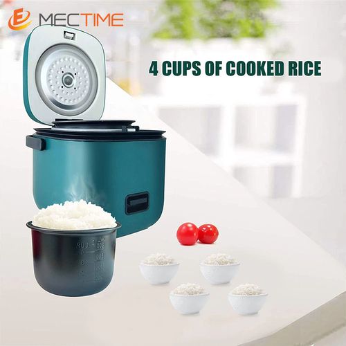 Mini Rice Cooker 2-Cups Uncooked, 1.2L Portable Non-Stick Small