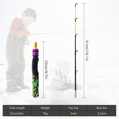 Winter Ice Fishing Rod Portable lightweight Winter Ice Fishing