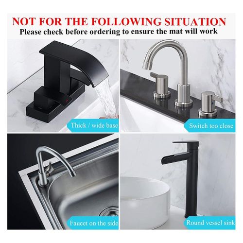 Drain Mat Kitchen Silicone Faucet Mat Countertop Sink Sponge