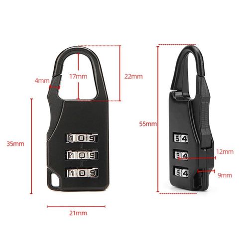 4 Digit Combination Lock Padlock University Dormitory Cabinet Lock