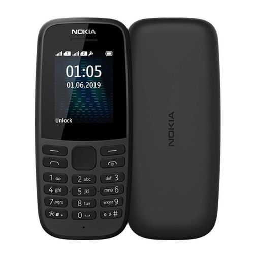product_image_name-Nokia-105 (2019) Dual SIM, FM Radio, TORCH, 800mAh Battery - Black-1