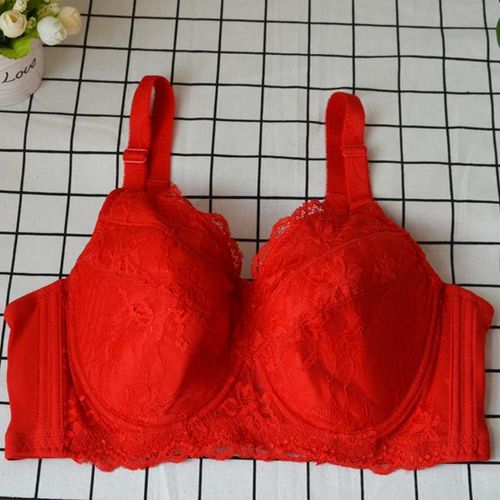 Generic 34-48 Bras For Women's Bra Big Large Size Push Up Bralette Lace  Intimates Sexy Lingerie Underwire B C D E F G H Brasier Mujer