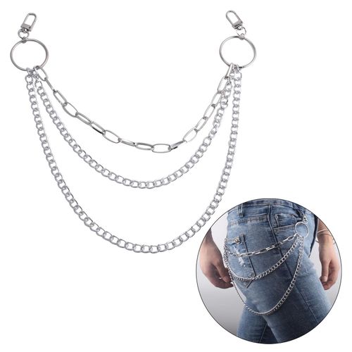 Generic Hip Hop Pants Jean Chain Goth Punk Trousers Chains Wallet