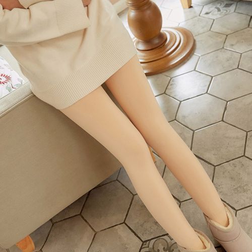 Fashion Pantyhose Fashion Elastic Thickened Warm Leggings-Skin Color