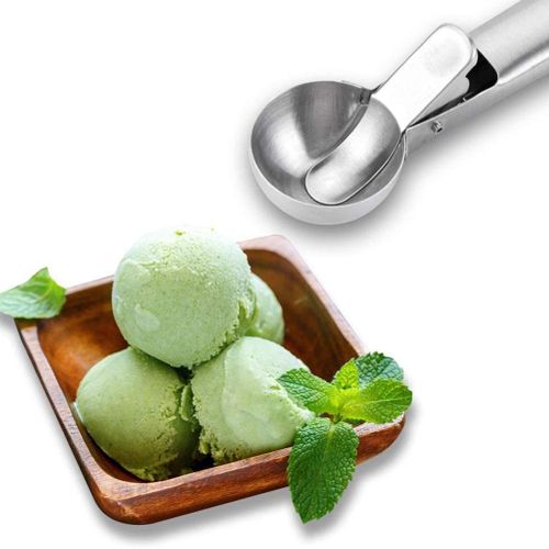 Stainless Steel Ice Cream Scoop with Easy Trigger Release, 2 Pack