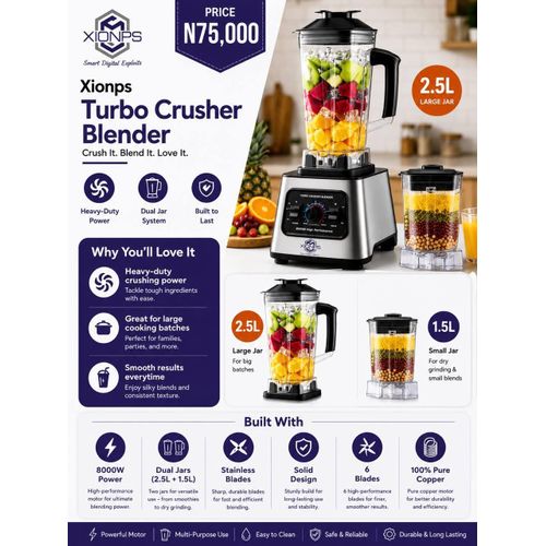Xionps Turbo Crusher Blender