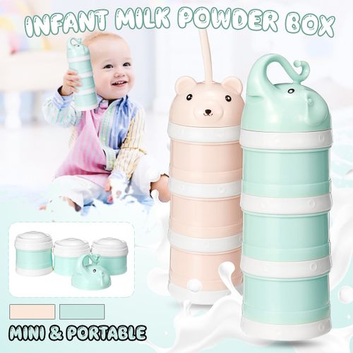 Portable Baby Food Storage Box Cartoon Infant Milk Powder Box