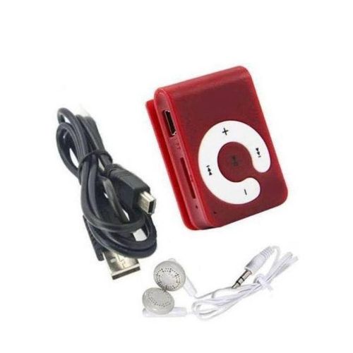 product_image_name-Generic-Mp3 Player - Mp3 Player Metal Clip ( Walkman ) + Earpiece & Charging Cord.-4