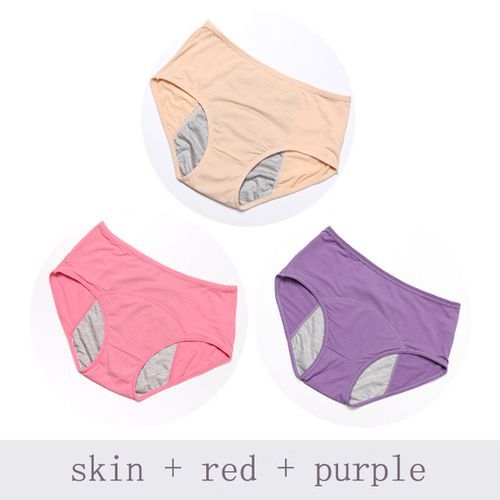 3 Pieces / Set Menstrual Period Underwear Women Period Panties