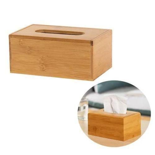 Generic Bamboo Tissue Paper Roll Box For Home - Office And Car