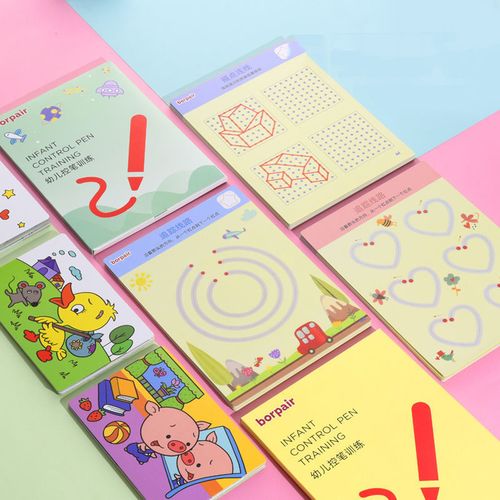 Generic Writing Training Montessori Educational Toys Drawing Set Kid 2 4 6  Years Old Teens Children Game Boy Girl Logical Thinking Paint Set C