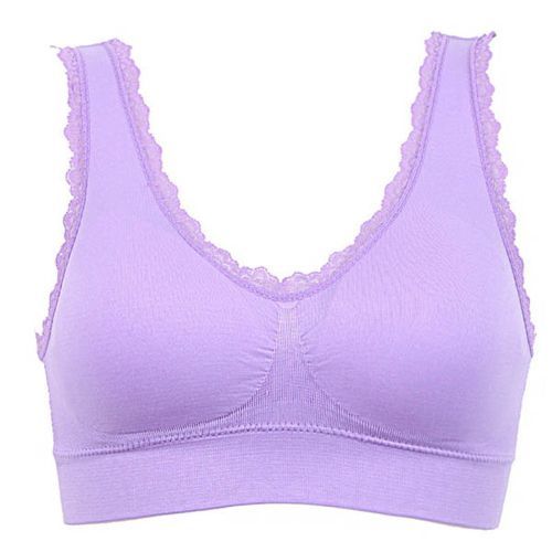 Fashion Women Sports Bra Padded Bras Lace Stretch Gym Yoga