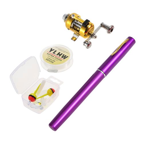 Generic Fishing Rod Reel Combo Kit Set Mini Telescopic Portable