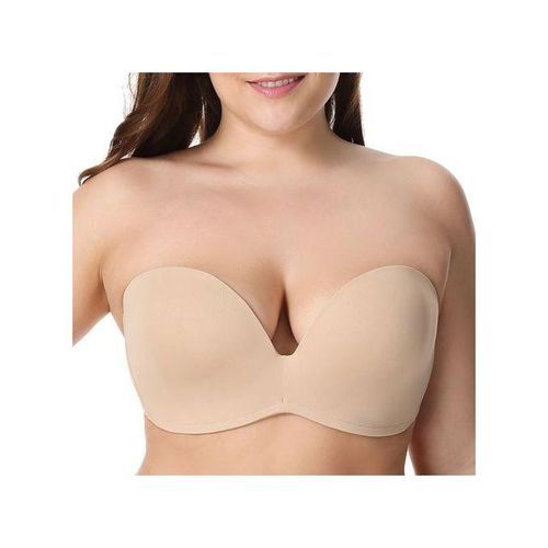 Generic Delimira Women's Slightly Lined Lift Seamless Strapless