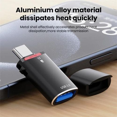 Generic USB Drive 2 in 1 Card Reader High-Speed USB 3.0 Converter Type-C OTG Adapter - image 5