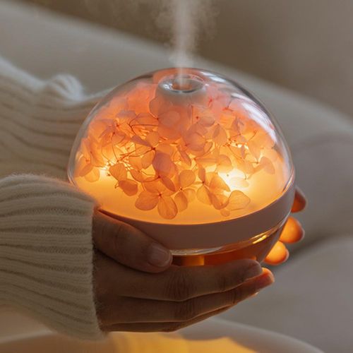 product_image_name-Generic-Air Humidifier Warm White Lamp USB Rechargeable Cool Mist Maker Portable And Wireless-1