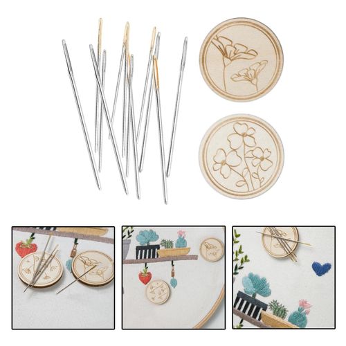 Generic Wooden Pin Cushion Magnetic Gift For Sewing Embroidery