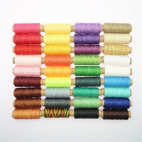 Generic 36 Colors Waxed Thread Hand Stitching Waxed Thread For Leather  Sewing