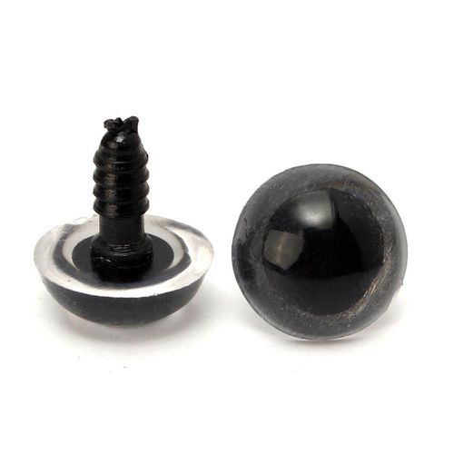  100PCS Brown Plastic Safety Screw Eyes Craft Eyes with