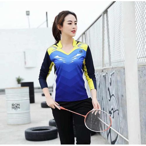Generic Long sleeve Badminton shirt Sportswear Tennis shirt