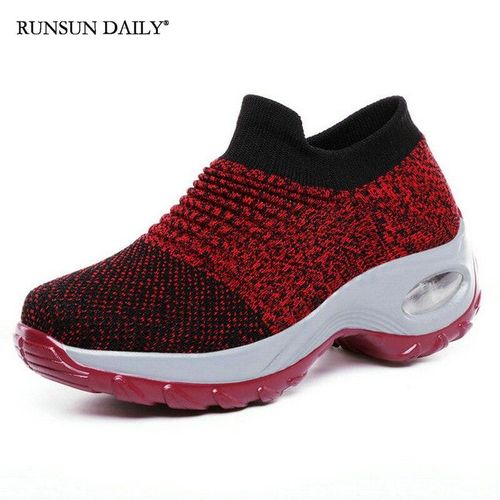 Women's Walking Shoes Fashion Air Cushion Thick Bottom Sneakers