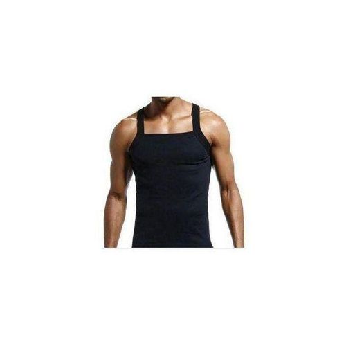 Fashion Single black singlet for men SIZE L