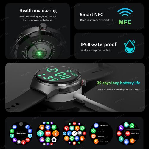 product_image_name-Generic-AMOLED Smart Watch Men Custom Dial Answer Call Sport Fitness Tracker Men Waterproof Smartwatch 2023 NEW-3