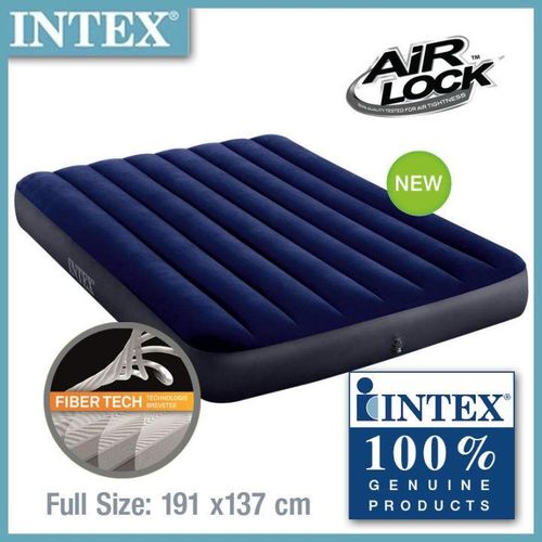 Intex Inflatable air mattress 4ft by 6ft 10” height with electric pump - image 2