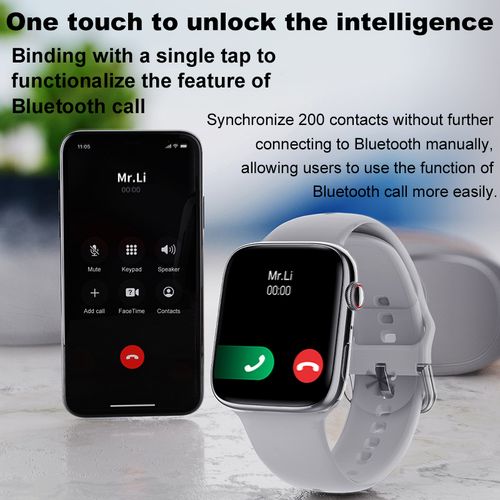 product_image_name-Generic-Smart Watch SmartWatch 2.0 Inch HD Screen Body Temperature Monitoring NFC GPS Tracking-6