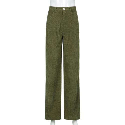 Fashion (Green Pant)Oversized Autumn High Waist Vintage New Women