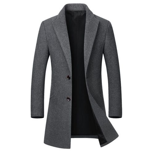 Fashion Men's Long Cotton Collar Trench Coat | Jumia Nigeria