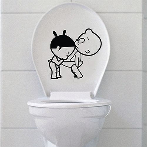 Bathroom wall sticker WC Smile