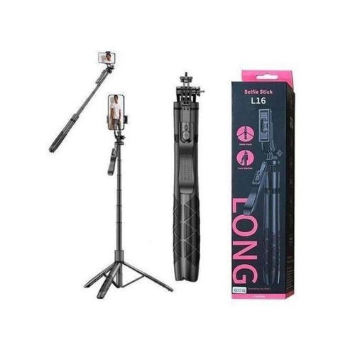 product_image_name-Generic-L16 LONG Bluetooth Selfie Stick Tripod with Remote & Hand Stabilizer-1